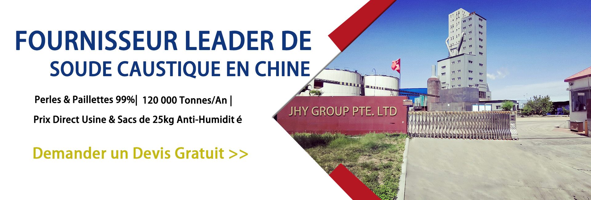 Fournisseur de Soude Caustique Direct